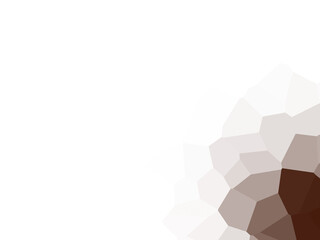 Wall Mural - abstract low poly geometric shapes in shades of red and brown design