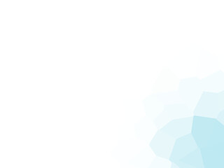 Wall Mural - abstract polygonal shape in light blue tones against a black background