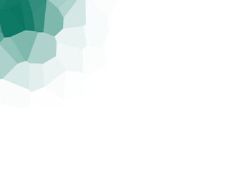 Wall Mural - abstract polygonal shapes in teal and green create a modern geometric design