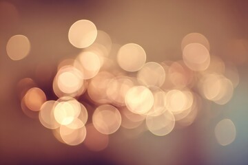 Wall Mural - blurry warm bokeh lights on a soft background