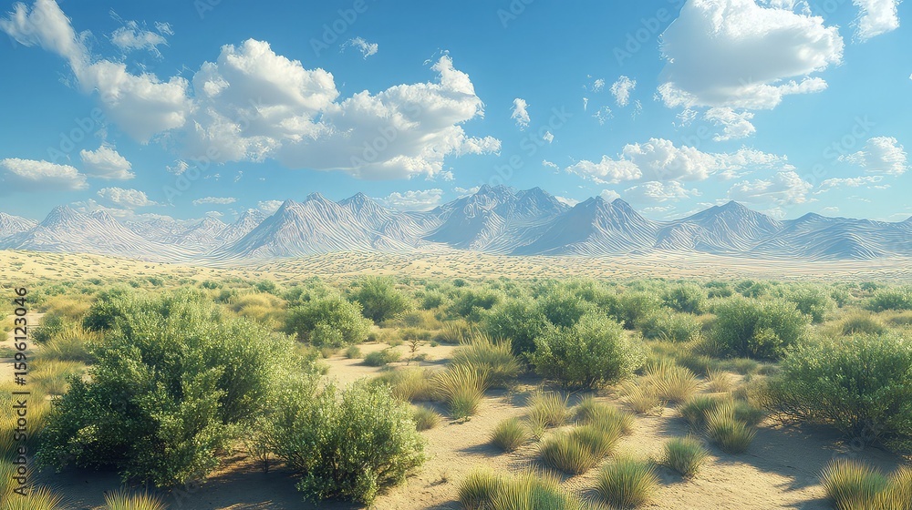 AI-generated 3D model of desert reforestation using autonomous ...
