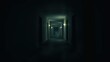 © My Faith - Dark hotel hallway spooky horror scene background wallpaper for haunted house design
