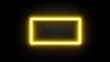 © NickArt - A glowing yellow rectangle outlined against a solid black background, creating a striking visual contrast.