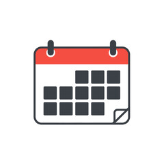 Calendar icon vector illustration for schedule planning and time management