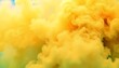 © KrissTal - A vibrant yellow smoke plume with soft, cloudy textures and dynamic swirls—perfect for backgrounds, motion graphics, or design overlays.