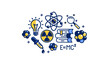 © Sylverarts - Science vector detailed icon, physics and chemistry, mathematics and geography study education.