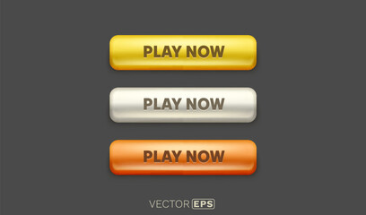 Wall Mural - button play now, frame label, event bar casino, show signboard. vector illustration