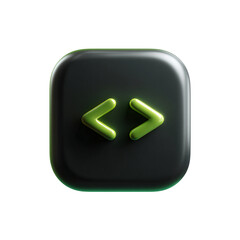 an illuminating visual representation of code icon, symbol of programming language, showcasing the e