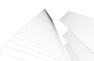 Canvas Print - architectural geometric background 3d rendering