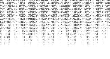 virtual computer binary code abstract background