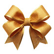 © Pngs  - A sparkly golden bow tie on transparent background