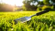 © Dyeus - Macro view of spatula on fresh grass