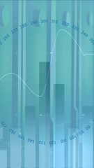 Wall Mural - animation of financial data processing over computer servers