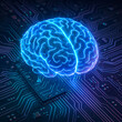 © Yassine Souaidi - Futuristic AI Brain Circuit
