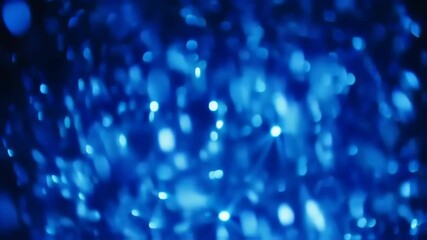 Abstract blue bokeh lights