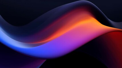 Wall Mural - abstract video concept with vibrant, flowing waves of color. captured from a dynamic angle, creating