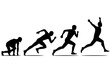 © George - Runner Silhouette start And finish position sports fitness lifestyle silhouette