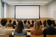 © Jafree - Students attending a lecture in a modern classroom setting, capturing the essence of academic learning, focus, and knowledge acquisition in an educational environment