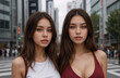 © Aiko - two young women in the city