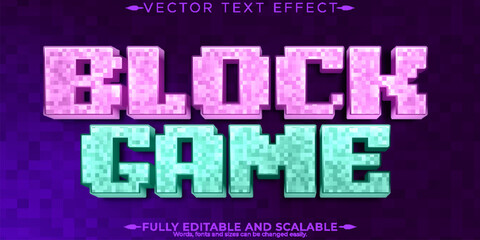 Wall Mural - arcade editable text effect, editable game and retro text style