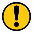 © RAIYAN - Warning Sign: An eye-catching caution icon, a vibrant yellow circle with a bold black exclamation mark, signaling immediate attention for various safety and risk alerts.