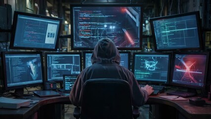 Hacker attacks network security【4K】