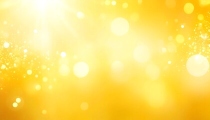 Golden bokeh background with sunlight