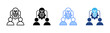© Parahman - Knowledge Transfer icon set multiple style collection