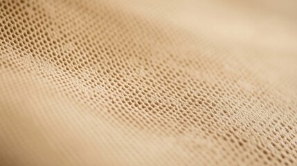 Delicate beige netting fabric with a visible textured honeycomb pattern