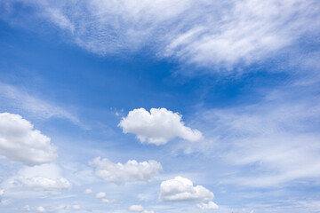 Wall Mural - clear blue sky background,clouds with background, blue sky background with tiny clouds. white fluffy