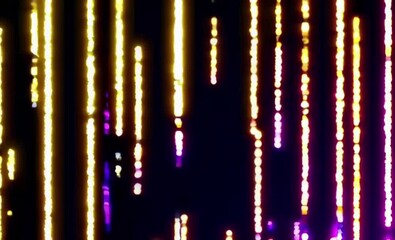 Wall Mural - Seamless Looping Video Vertical Neon Light Dots Animation
