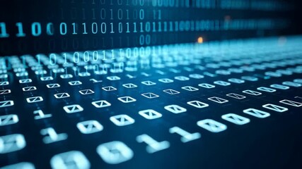 Digital binary code background