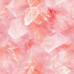 Wall Mural - Seamless Polished Rose Quartz Texture with Beautiful Pink Hue