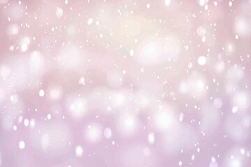 Wall Mural - background with white bokeh lights blurred particles outdoors.