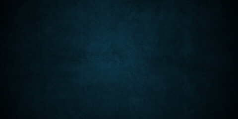 Wall Mural - 	
Dark Blue background with grunge backdrop texture, watercolor painted mottled blue background, colorful bright ink and watercolor textures on black paper background.