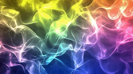 Wall Mural - colorful smoke abstract background vibrant light waves glowing neon colors swirling mist effect dyna
