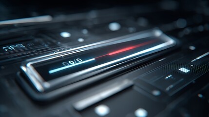 close up of a video player