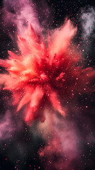 Wall Mural - Abstract space background with stars, nebula, and galaxy for science fiction and deep space mystery design