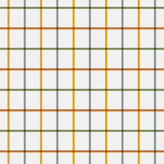 Wall Mural - Blue, orange, red lines on beige tartan seamless pattern background. Vector