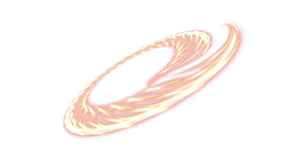 Wall Mural - vector light ring with bright glow and swirling shape. ideal for portal, magic, digital interface an