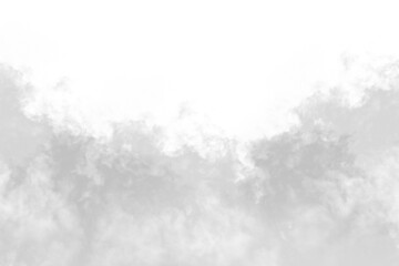 Wall Mural - white cloud fluffy, fog or mistry for overlay and design. isolated on transparent background. png fi