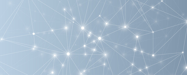 Wall Mural - global network connection concept. big data visualization. social network communication in the globa