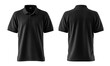 © ryanbagoez - Front and back black shirt mockup, cut out