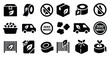 © Coosh448 - Eco-friendly solid icons set – sustainable, waste management, green symbols