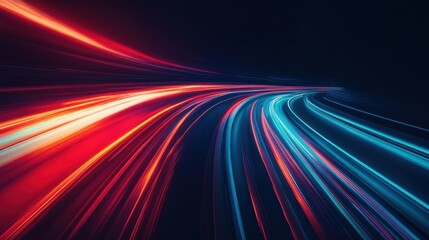 Wall Mural - abstract motion at high speed night background abstract.