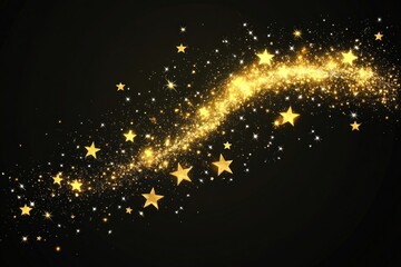Canvas Print - sparkling stars png night fireworks astronomy.