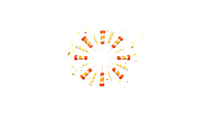 Wall Mural - colorful burst of a glowing star with an alpha channel for a bright space explosion design