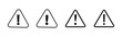 © AAVAA - Danger sign. attention sign icon set. Hazard warning attention sign
