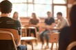 © OVAVO - Group of Students in a Classroom, Blurred Background