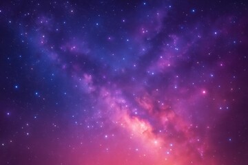 Wall Mural - vibrant cosmic galaxy with stars.